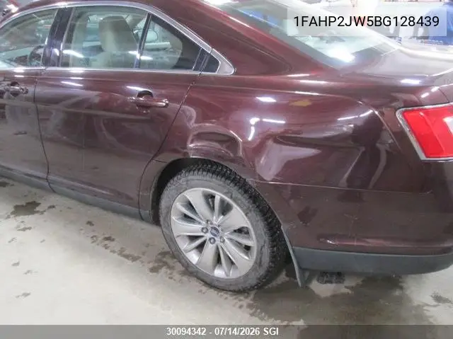 2011 Ford Taurus Limited VIN: 1FAHP2JW5BG128439 Lot: 30094342