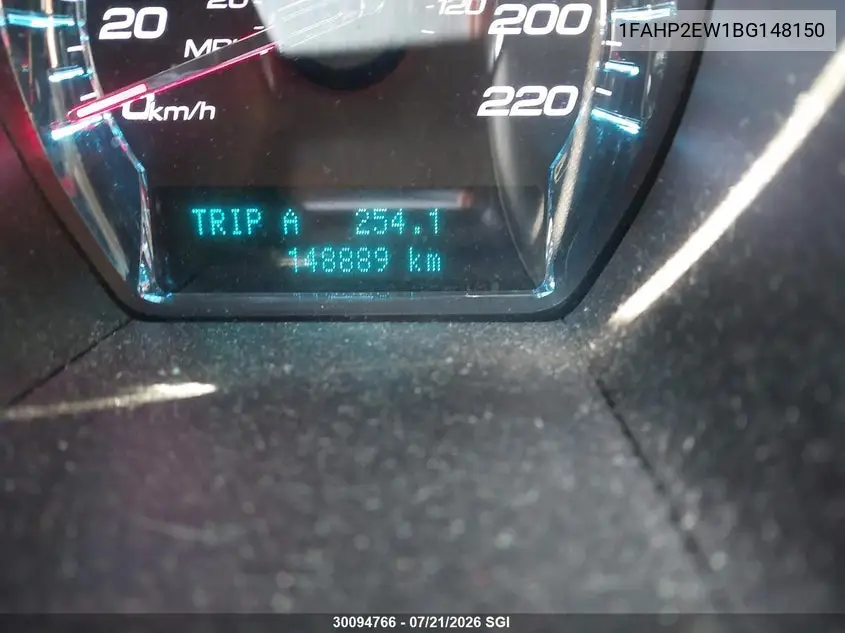 2011 Ford Taurus Sel VIN: 1FAHP2EW1BG148150 Lot: 30094766
