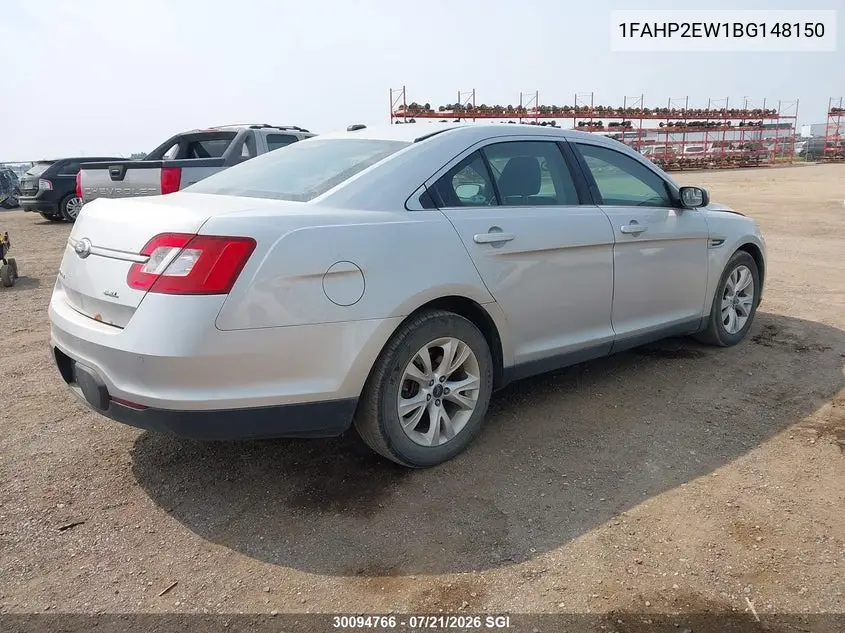 2011 Ford Taurus Sel VIN: 1FAHP2EW1BG148150 Lot: 30094766