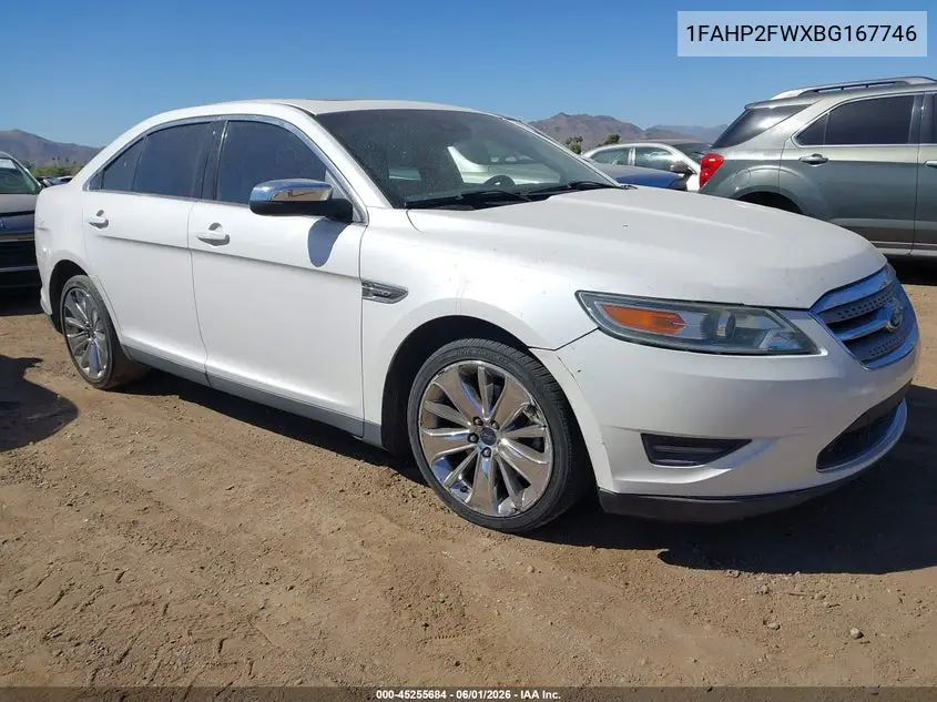 2011 Ford Taurus Limited VIN: 1FAHP2FWXBG167746 Lot: 45255684