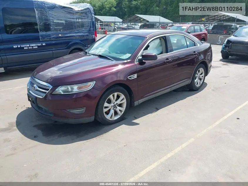 2011 Ford Taurus Sel VIN: 1FAHP2EW8BG110284 Lot: 45481335