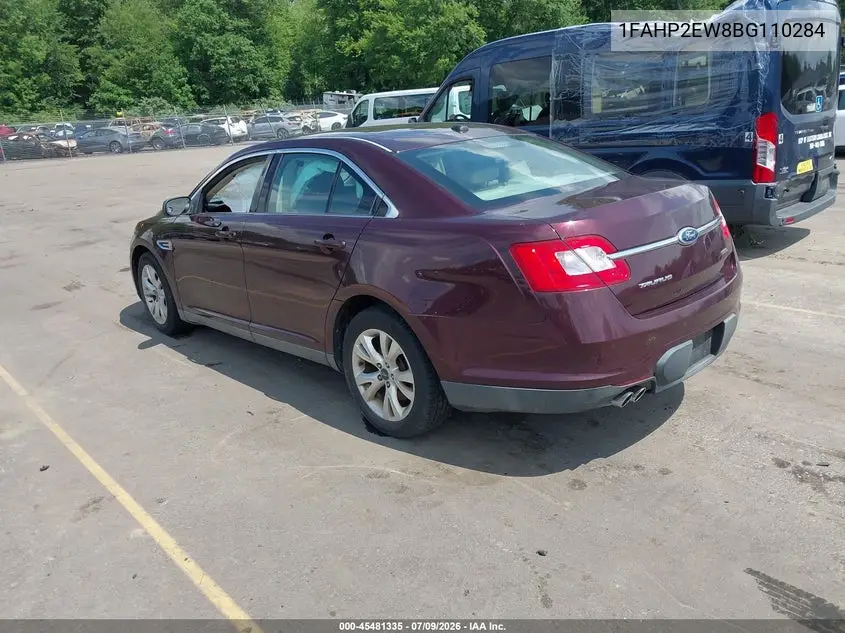 2011 Ford Taurus Sel VIN: 1FAHP2EW8BG110284 Lot: 45481335