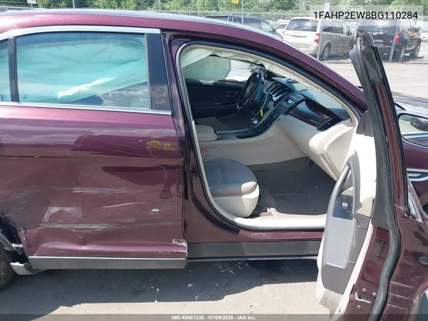 2011 Ford Taurus Sel VIN: 1FAHP2EW8BG110284 Lot: 45481335