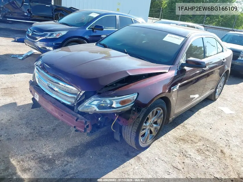 2011 Ford Taurus Sel VIN: 1FAHP2EW6BG166109 Lot: 45620083