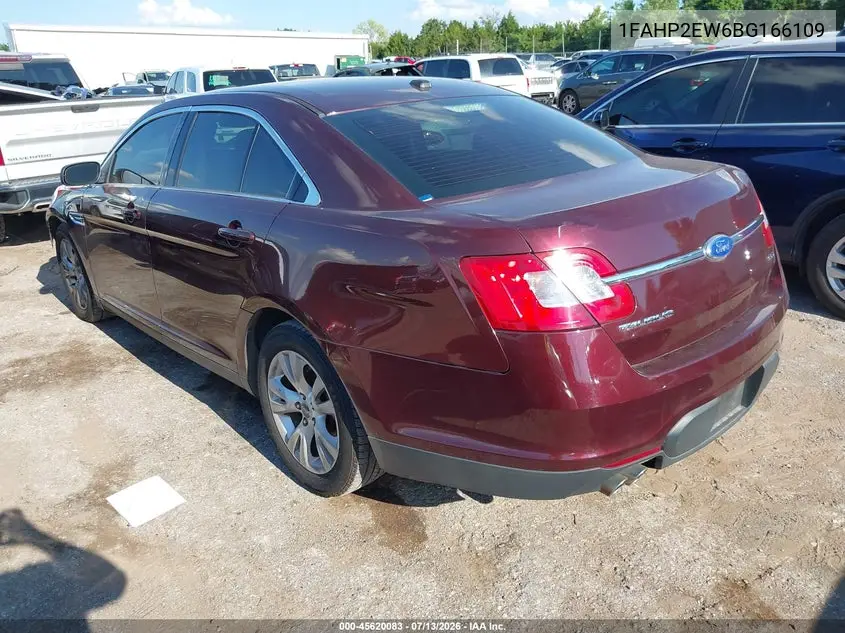 2011 Ford Taurus Sel VIN: 1FAHP2EW6BG166109 Lot: 45620083