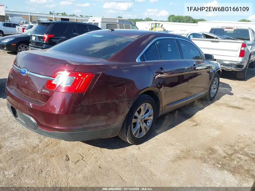 2011 Ford Taurus Sel VIN: 1FAHP2EW6BG166109 Lot: 45620083