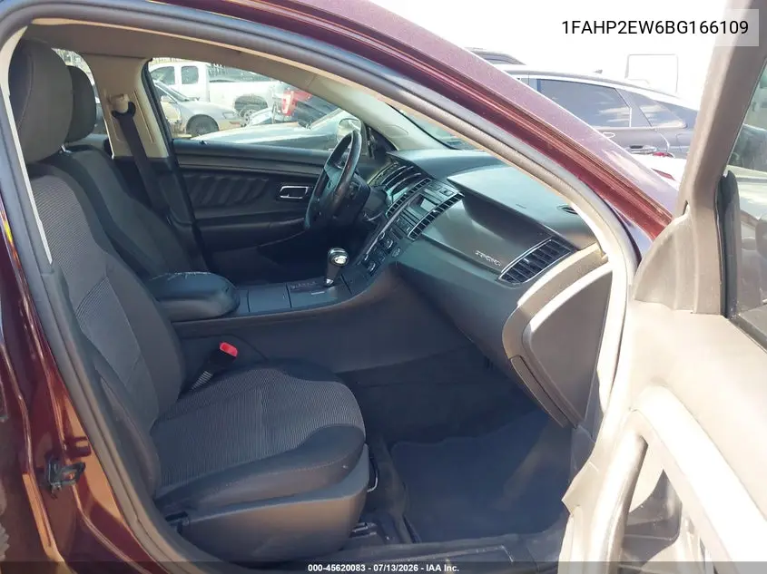 2011 Ford Taurus Sel VIN: 1FAHP2EW6BG166109 Lot: 45620083