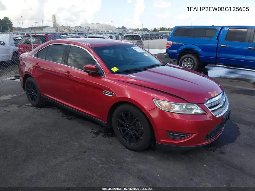 2011 Ford Taurus Sel VIN: 1FAHP2EW0BG125605 Lot: 45622156