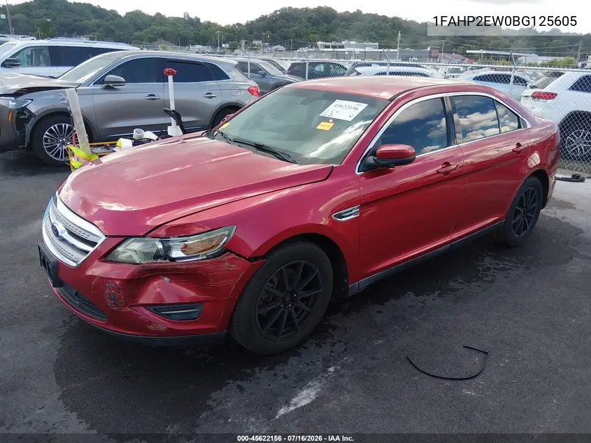 2011 Ford Taurus Sel VIN: 1FAHP2EW0BG125605 Lot: 45622156