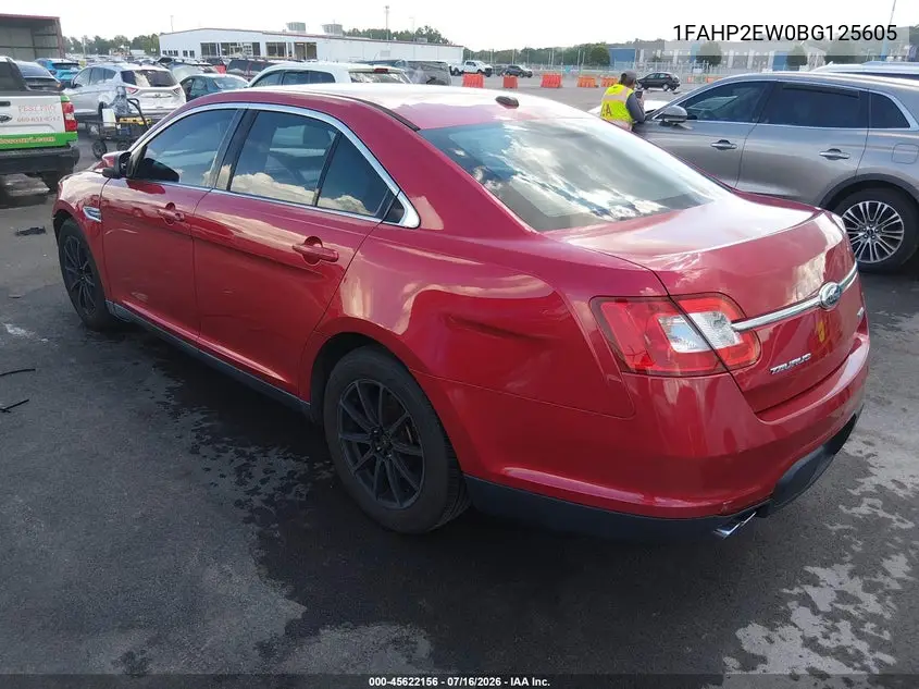 2011 Ford Taurus Sel VIN: 1FAHP2EW0BG125605 Lot: 45622156