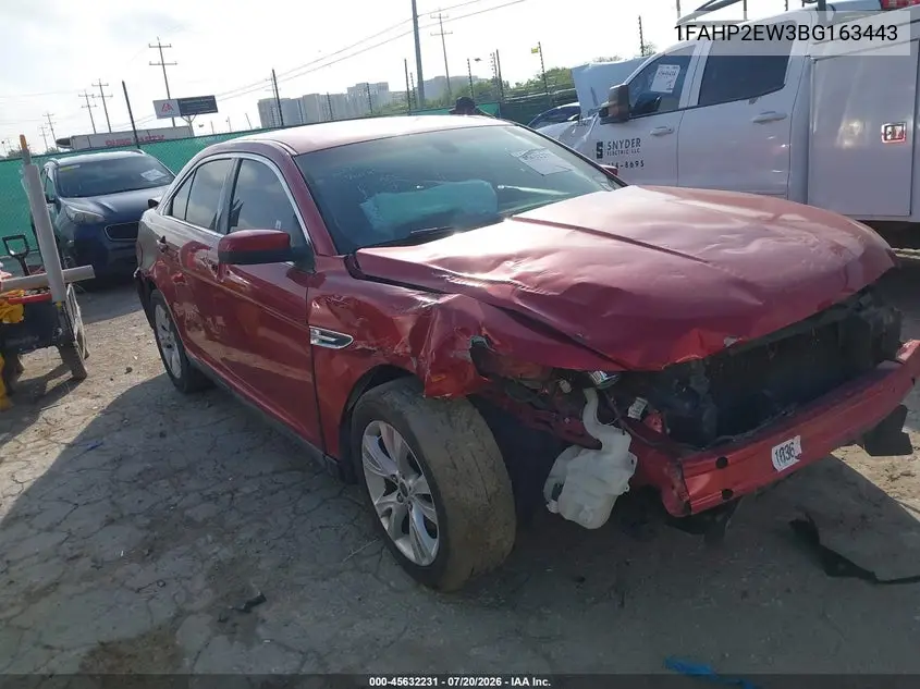 2011 Ford Taurus Sel VIN: 1FAHP2EW3BG163443 Lot: 45632231