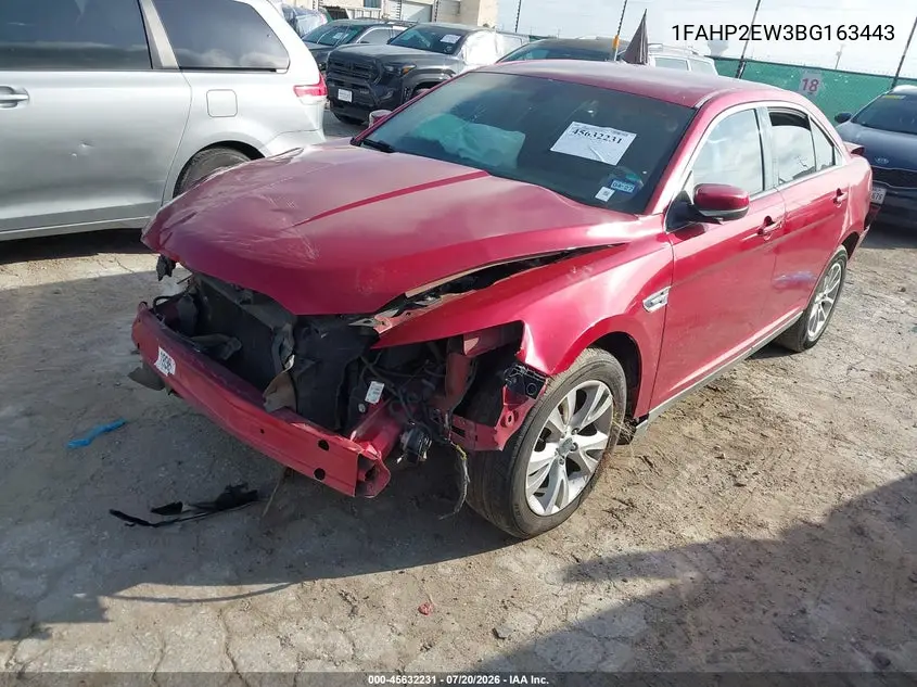 2011 Ford Taurus Sel VIN: 1FAHP2EW3BG163443 Lot: 45632231