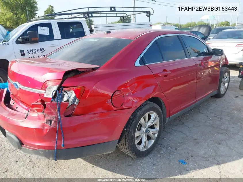2011 Ford Taurus Sel VIN: 1FAHP2EW3BG163443 Lot: 45632231