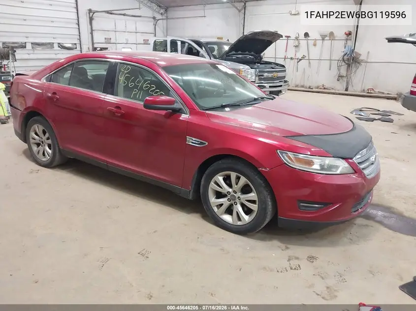 2011 Ford Taurus Sel VIN: 1FAHP2EW6BG119596 Lot: 45646205