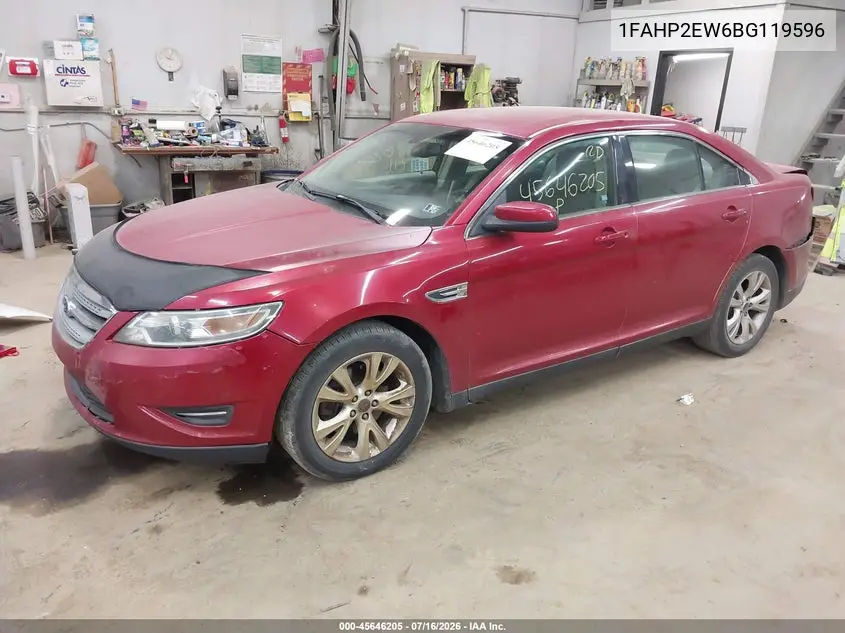 2011 Ford Taurus Sel VIN: 1FAHP2EW6BG119596 Lot: 45646205