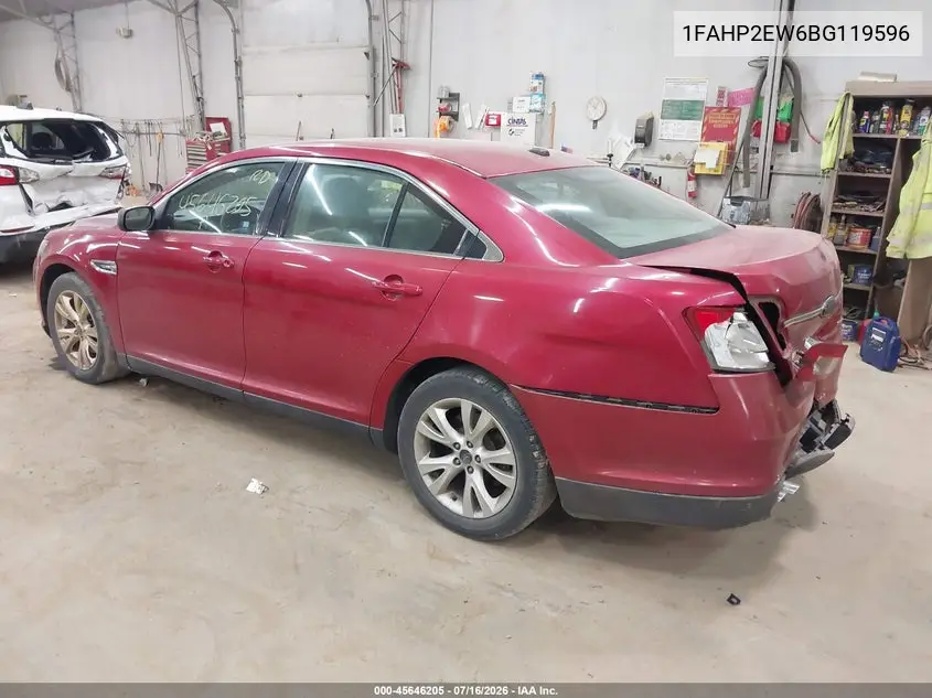 2011 Ford Taurus Sel VIN: 1FAHP2EW6BG119596 Lot: 45646205