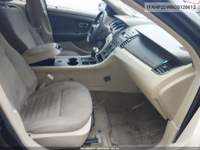 2012 Ford Taurus Se VIN: 1FAHP2DW8CG128612 Lot: 45269177
