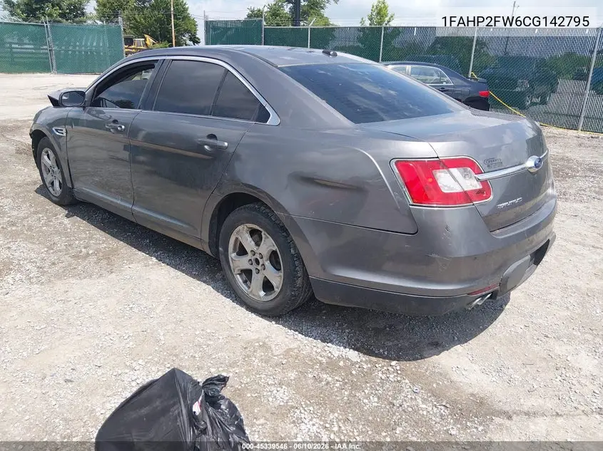 2012 Ford Taurus Limited VIN: 1FAHP2FW6CG142795 Lot: 45339546