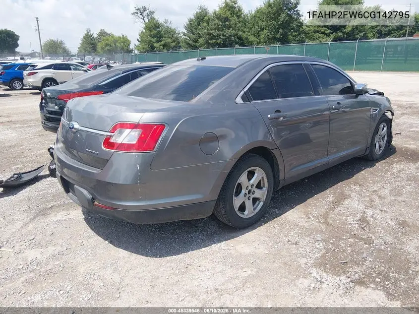 2012 Ford Taurus Limited VIN: 1FAHP2FW6CG142795 Lot: 45339546