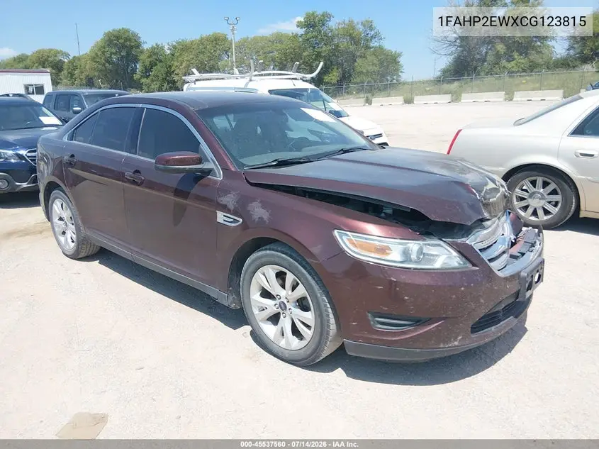 2012 Ford Taurus Sel VIN: 1FAHP2EWXCG123815 Lot: 45537560