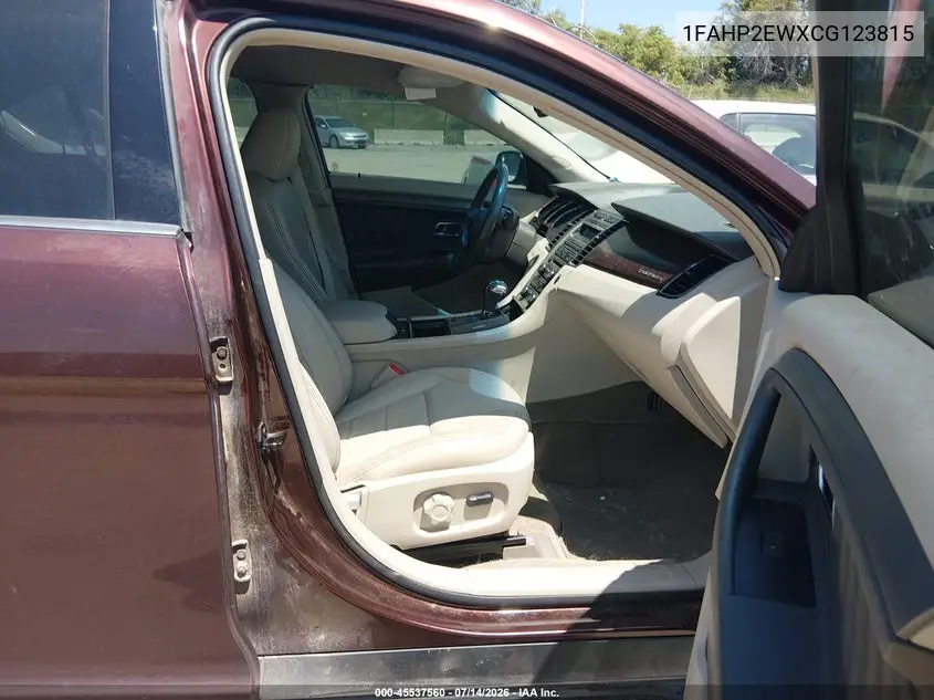 2012 Ford Taurus Sel VIN: 1FAHP2EWXCG123815 Lot: 45537560