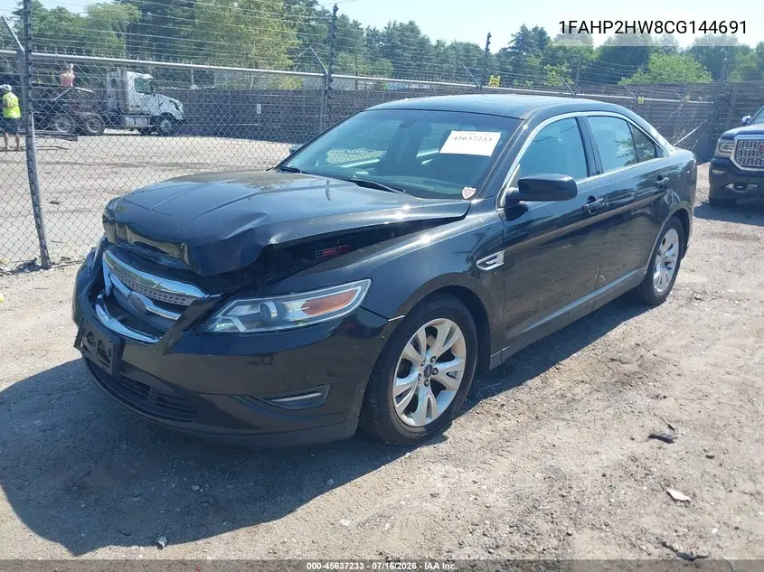 2012 Ford Taurus Sel VIN: 1FAHP2HW8CG144691 Lot: 45637233