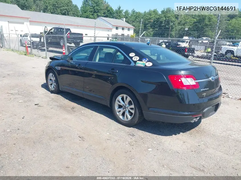 2012 Ford Taurus Sel VIN: 1FAHP2HW8CG144691 Lot: 45637233