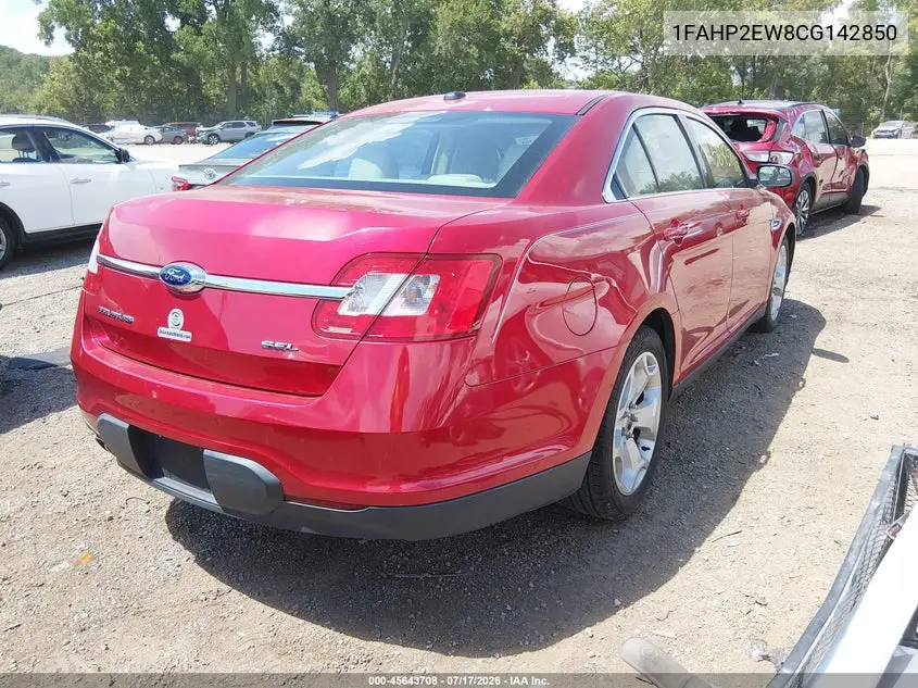 2012 Ford Taurus Sel VIN: 1FAHP2EW8CG142850 Lot: 45643708