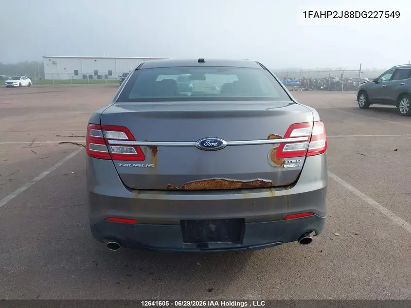 2013 Ford Taurus Limited VIN: 1FAHP2J88DG227549 Lot: 12641605x