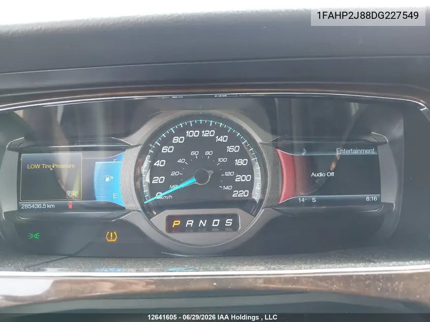 2013 Ford Taurus Limited VIN: 1FAHP2J88DG227549 Lot: 12641605x
