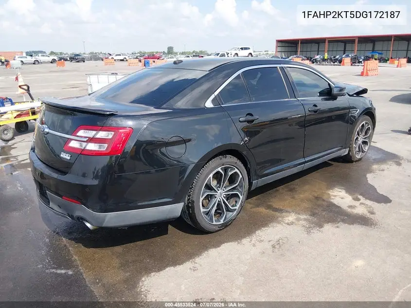 2013 Ford Taurus Sho VIN: 1FAHP2KT5DG172187 Lot: 45533524