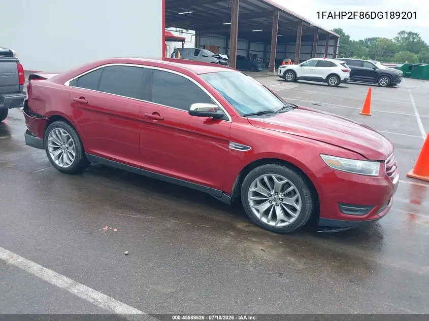 2013 Ford Taurus Limited VIN: 1FAHP2F86DG189201 Lot: 45588526