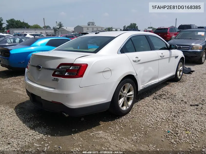 2013 Ford Taurus Sel VIN: 1FAHP2E81DG168385 Lot: 45613272