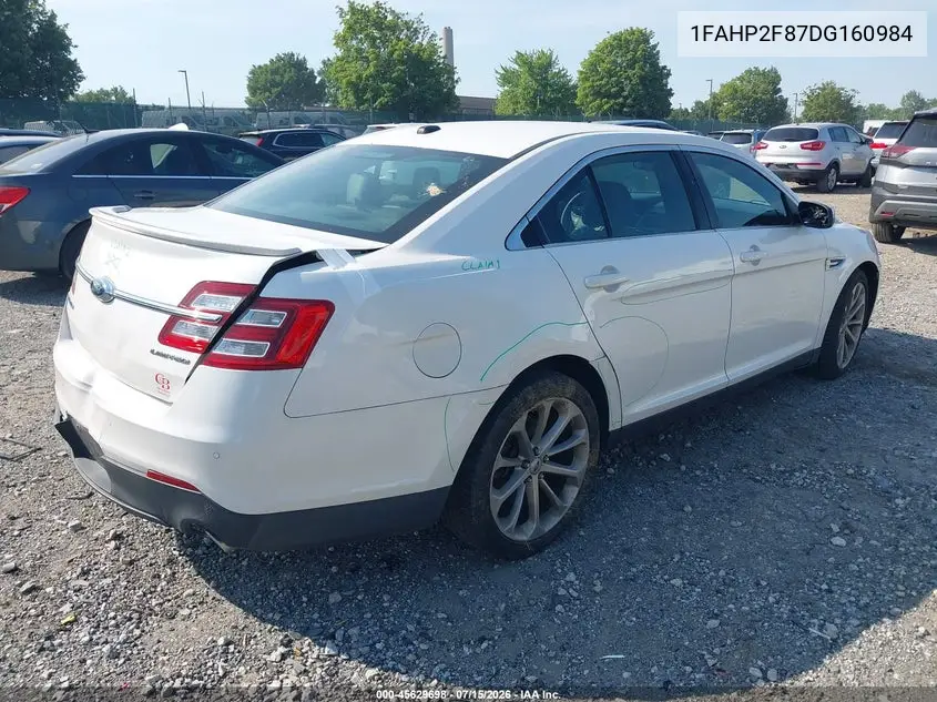 2013 Ford Taurus Limited VIN: 1FAHP2F87DG160984 Lot: 45629698