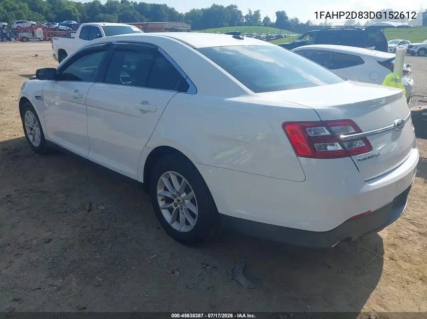 2013 Ford Taurus Se VIN: 1FAHP2D83DG152612 Lot: 45638387