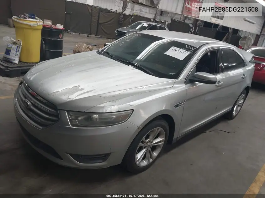 2013 Ford Taurus Sel VIN: 1FAHP2E85DG221508 Lot: 45652171