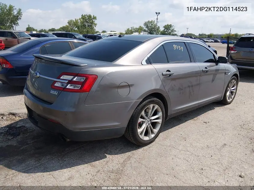 2013 Ford Taurus Sho VIN: 1FAHP2KT2DG114523 Lot: 45688734