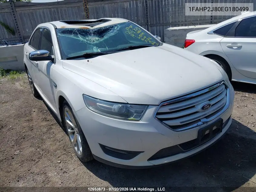 2014 Ford Taurus Limited VIN: 1FAHP2J80EG180499 Lot: 12653673