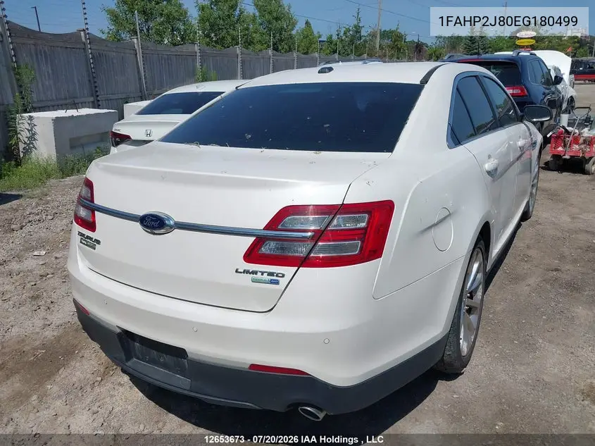 2014 Ford Taurus Limited VIN: 1FAHP2J80EG180499 Lot: 12653673