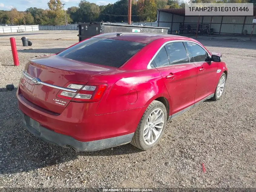 1FAHP2F81EG101446 2014 Ford Taurus Limited