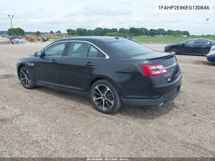 2014 Ford Taurus Sel VIN: 1FAHP2E86EG130846 Lot: 45249909