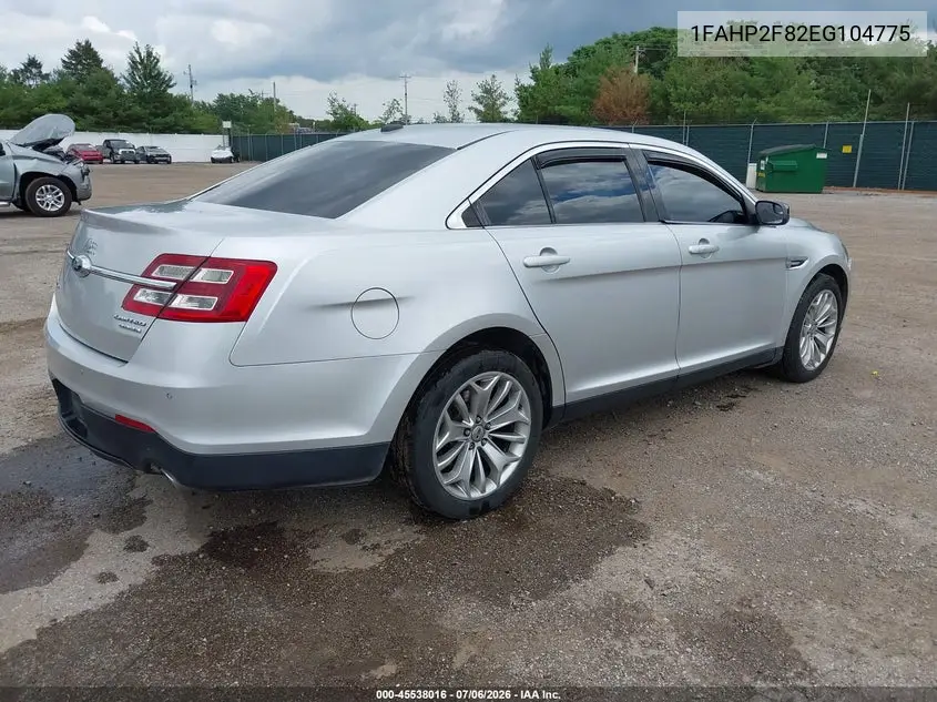 2014 Ford Taurus Limited VIN: 1FAHP2F82EG104775 Lot: 45538016