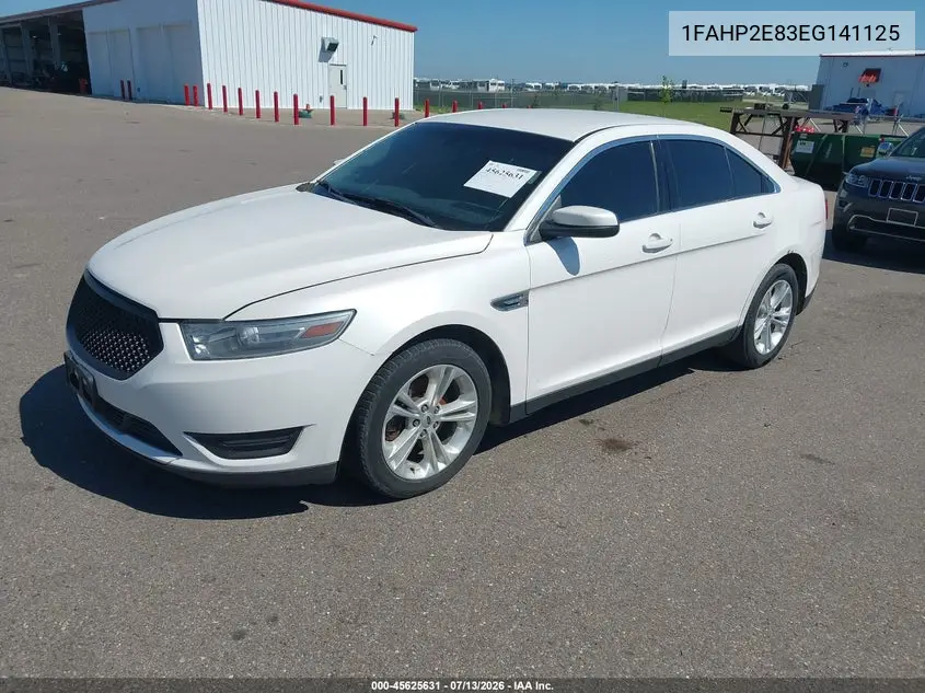 2014 Ford Taurus Sel VIN: 1FAHP2E83EG141125 Lot: 45625631