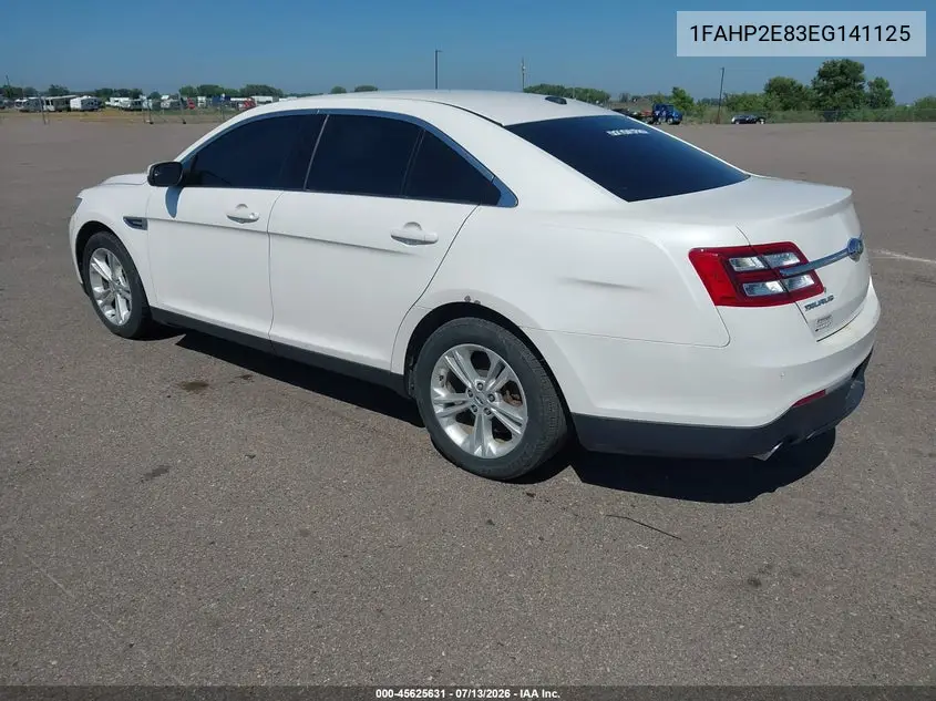 2014 Ford Taurus Sel VIN: 1FAHP2E83EG141125 Lot: 45625631