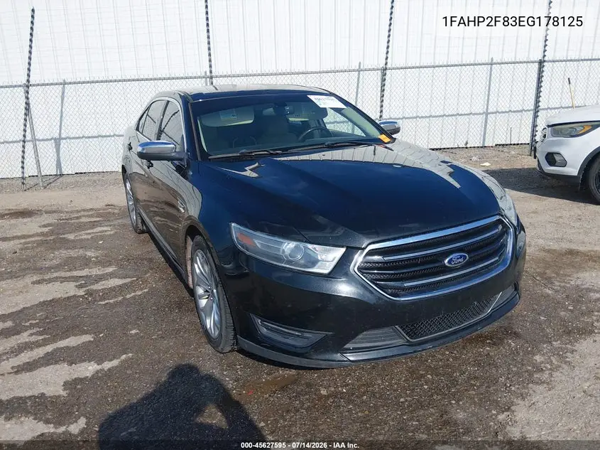 2014 Ford Taurus Limited VIN: 1FAHP2F83EG178125 Lot: 45627595