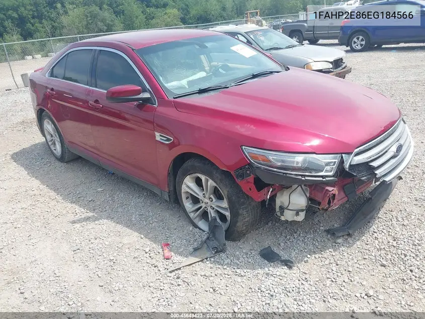 2014 Ford Taurus Sel VIN: 1FAHP2E86EG184566 Lot: 45649423