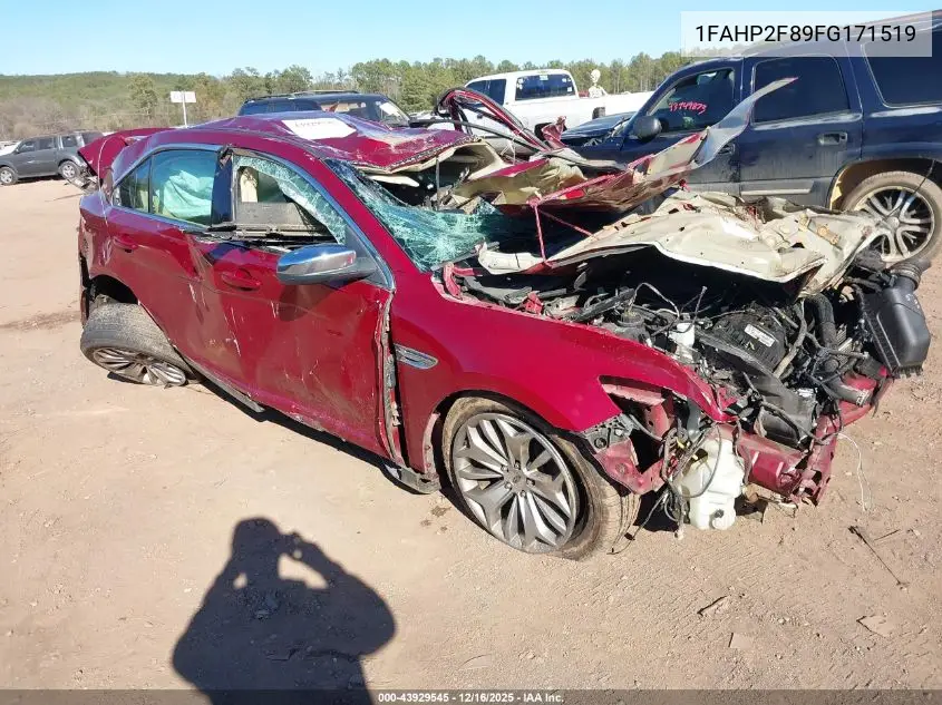 1FAHP2F89FG171519 2015 Ford Taurus Limited