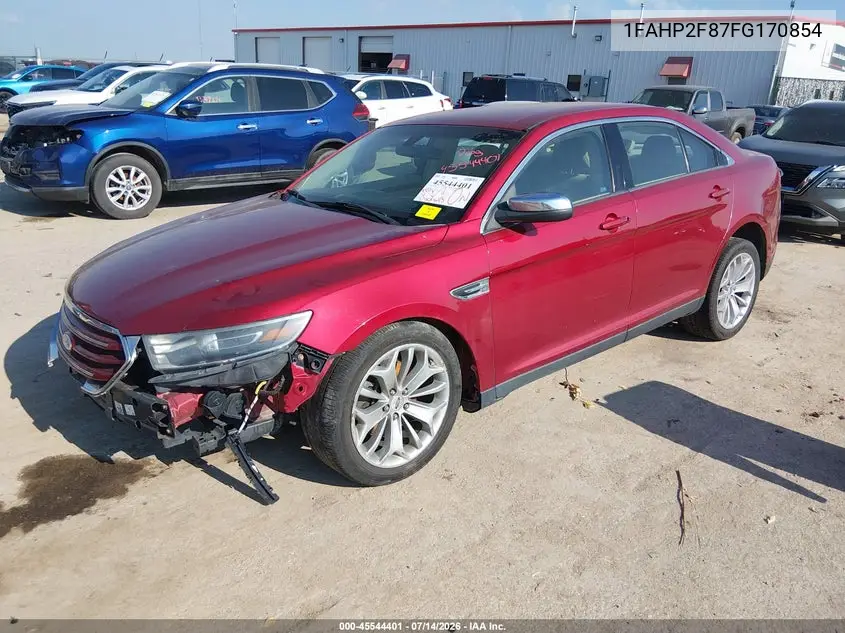2015 Ford Taurus Limited VIN: 1FAHP2F87FG170854 Lot: 45544401
