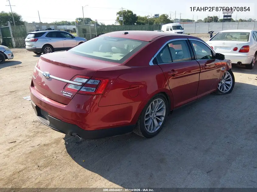 2015 Ford Taurus Limited VIN: 1FAHP2F87FG170854 Lot: 45544401