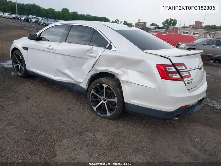 2015 Ford Taurus Sho VIN: 1FAHP2KT0FG182306 Lot: 45579202